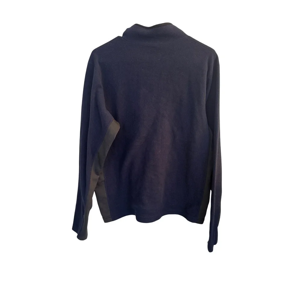The North Face Fleece Pullover Mens L Navy Blue Flight Series Polartec 1/4 Zip‎